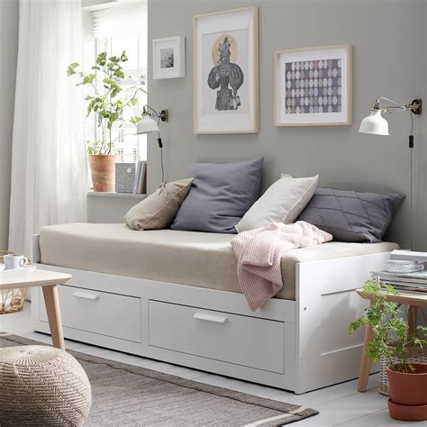 ikea bed with drawers white|ikea bed with drawers full.